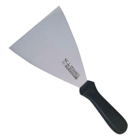 De Luca - Spatola Triangolare in Acciaio Inox con Manico in Plastica 12 cm