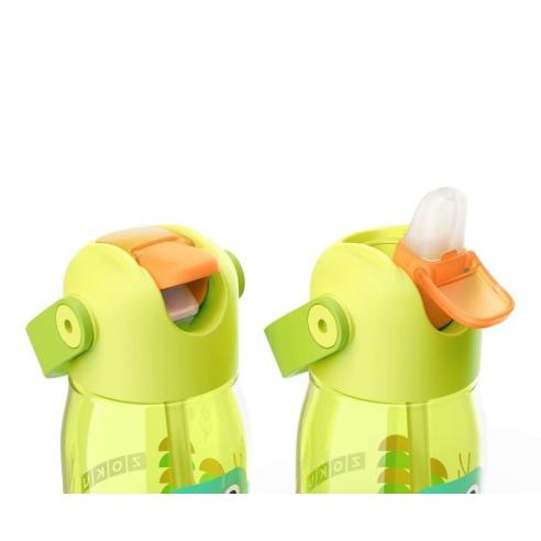 Zoku - Borraccia Bottiglia Bimbo con Flip Cannuccia Colore Viola 400 ml