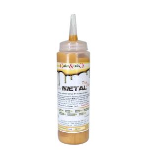 Cake&Cake - Topping Cioccolato per Torte Metal Drip Cake Oro 270 gr