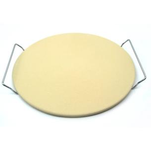 Küchenprofi - Teglia Pietra Refrattaria Tonda per Pizza con Supporto in Acciaio 30 cm 2
