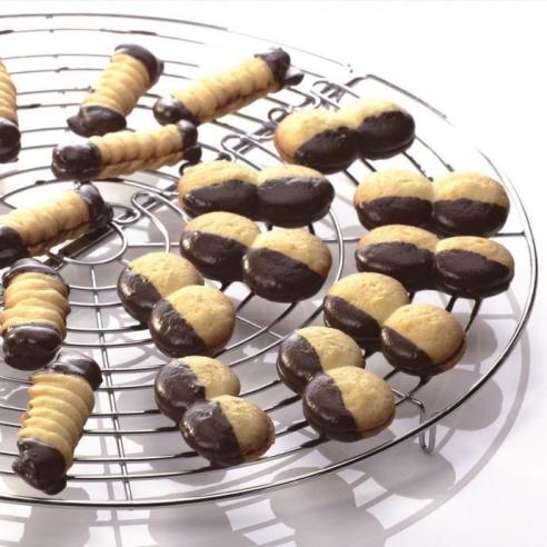 Tescoma - Griglia Pieghevole Tonda Raffredda Torte 32 cm