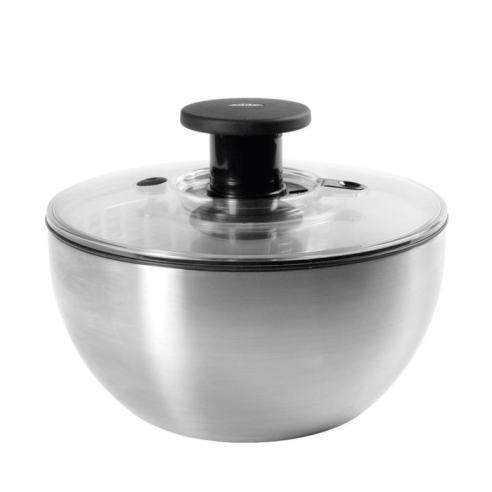 Oxo - Good Grips Centrifuga Push Asciuga Insalata Acciaio Inox 27 cm