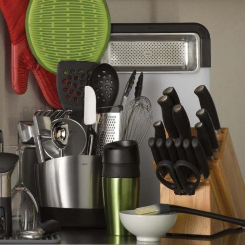 Oxo - Good Grips Porta Utensili da Cucina in Acciaio Inox