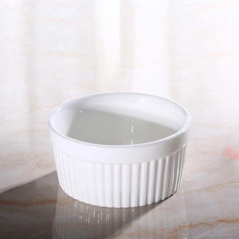 Stampo Cocotte in Porcellana Bianca per Forno 7 cm