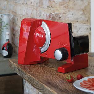 Graef - Affettatrice Elettrica SKS 100 Lama Ondulata e Liscia da 17 cm Rosso 2