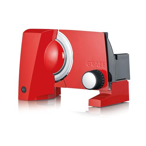 Graef - Affettatrice Elettrica SKS 100 Lama Ondulata e Liscia da 17 cm Rosso