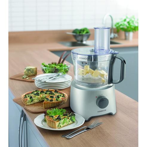 Kenwood - Multipro Compact Robot da Cucina Multifunzione con Frullatore FDP301SI 800 W