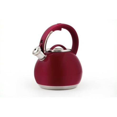 Bialetti - Bollitore Acqua Calda con Fischio Linea Marocco 2,7 litri Rosso