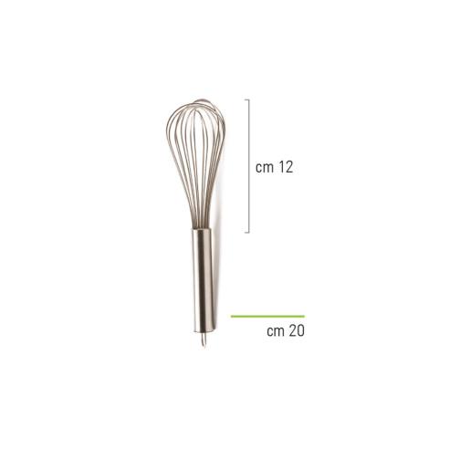 Decora - Frusta in Acciaio Inox per Dolci 20 cm