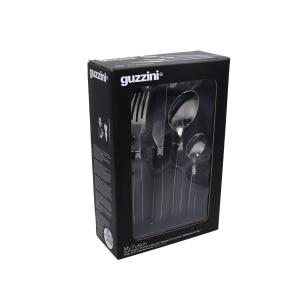 Guzzini - Servizio di Posate set 24 pezzi My Fusion Nero 2