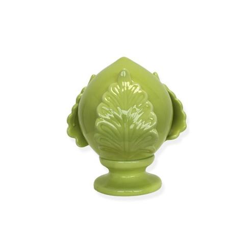 Pomo in Ceramica Portafortuna Verde 10x10 cm