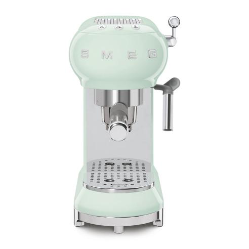 Smeg - Macchina per il Caffè Espresso Stile Retrò anni ’50 Verde Pastello ECF01PGEU