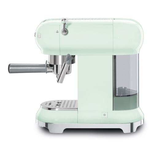 Smeg - Macchina per il Caffè Espresso Stile Retrò anni ’50 Verde Pastello ECF01PGEU