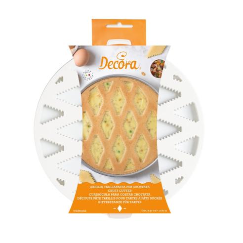 Decora - Griglia tagliapasta per crostata e pastiera 30 cm