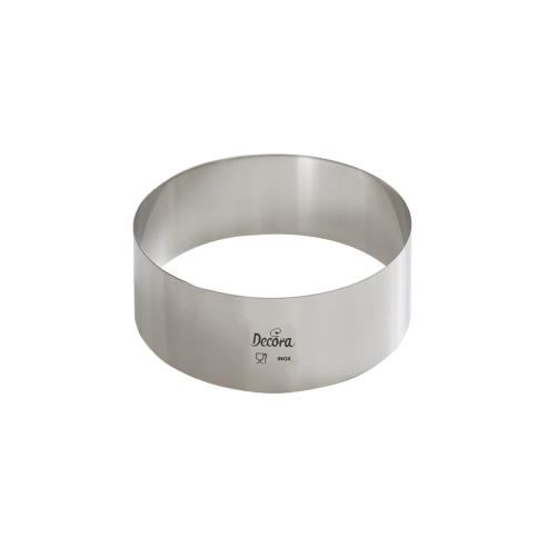 Decora - Sagoma per dolci acciaio inox cerchio diametro 7 cm