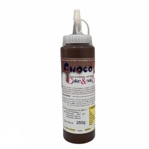 Cake&Cake - Topping Cioccolato al Latte per Torte Choco drip marrone gr 250