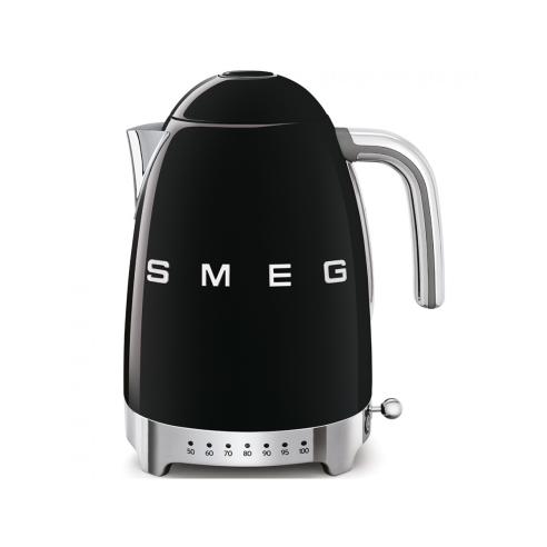 Smeg - Bollitore Elettrico Temperatura regolabile Stile Retrò Anni '50 Nero KLF04BLEU