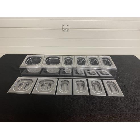 Porta condimenti in policarbonato 6 posti con vashette