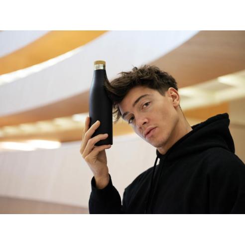 Sigg - Bottiglia termica Meridian da 500 ml in acciaio inox 18/8 nera