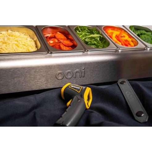 Pizza topping station Ooni Stazione porta condimenti per pizza in acciaio 6 posti