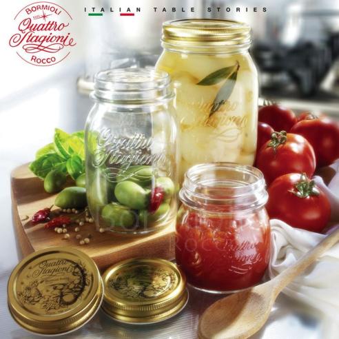Bormioli - Vasetto in vetro quattro stagioni con capsula 250 ml