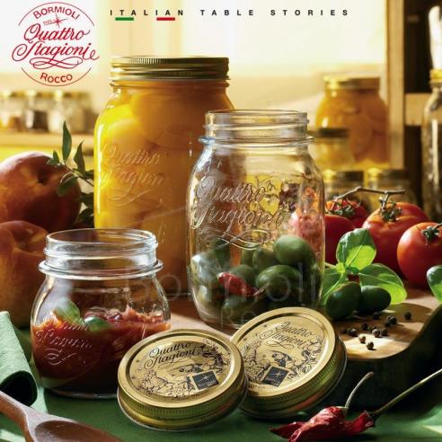 Bormioli - Vasetto in vetro quattro stagioni con capsula 150 ml