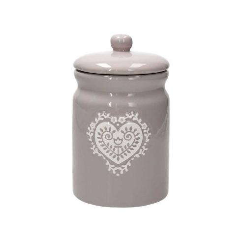 Tognana - Barattolo piccolo in ceramica con coperchio linea Montana