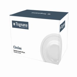 Tognana - Servizio di Piatti in Porcellana 18 Pz Circles 2