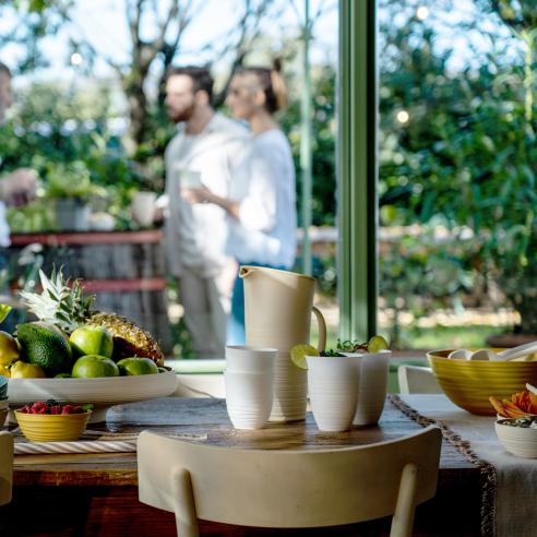 Guzzini - Bicchiere alto Tierra 'Made for Nature' 520 ml Argilla