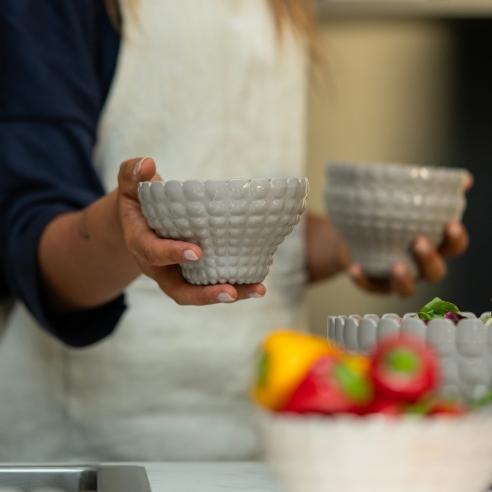 Guzzini - Coppetta contenitore grigio tortora Tiffany 300 ml