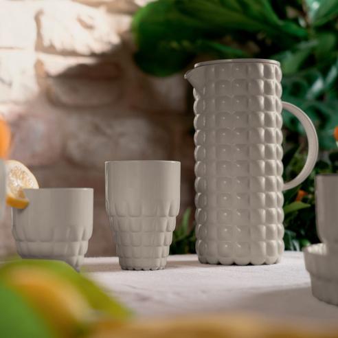 Guzzini - Bicchiere basso grigio tortora Tiffany 350 ml