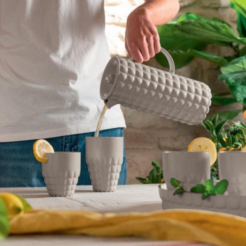 Guzzini - Bicchiere basso grigio tortora Tiffany 350 ml