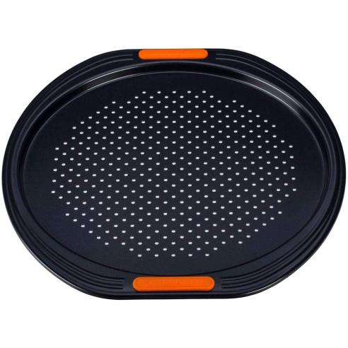 Le Creuset - Teglia forata per pizza in acciaio al carbonio antiaderente 33 cm