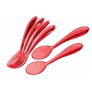 Guzzini - Set 6 cucchiaini in plastica 12 cm rosso 2