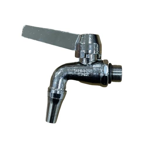 Rubinetto per bidone olio da 3/8 pollice in ottone cromato lucido