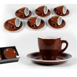 Set 6 tazzine da caffè con piattino
