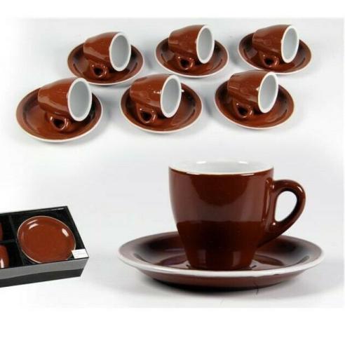 Set 6 tazzine da caffè con piattino