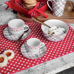 Tognana - Set 6 tazzine da caffè con piattino linea brunico 2