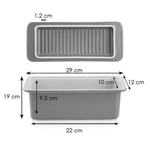 Tescoma - Stampo per pane in cassetta in ceramica linea delicia