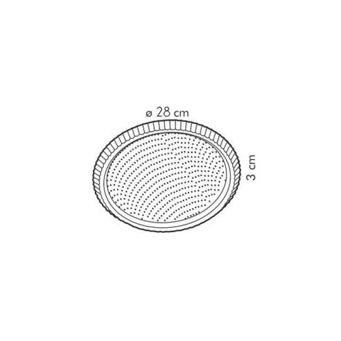Tescoma - Stampo furbo per crostata in alluminio antiaderente 28 cm