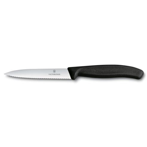 Victorinox - Spelucchino ondulato classico manico nero10 cm