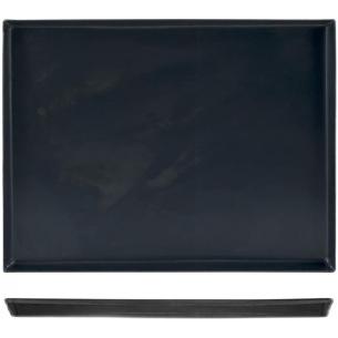 Pentole Agnelli - Teglia Rettangolare in ferro blu per pizza e focaccia 45 cm 2