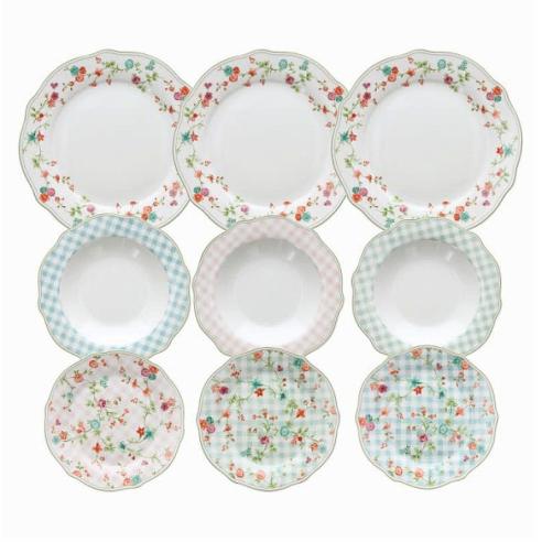 Tognana - Servizio di piatti 18 pz in porcellana linea cappettata Penelope