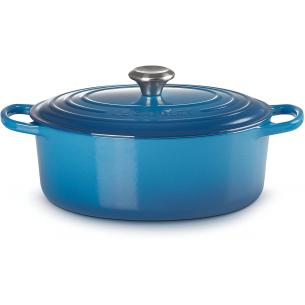 Le creuset - Cocotte in ghisa vetrificata ovale 29 cm blu marsiglia 2