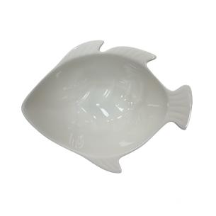 Ciotolina Bianca Ceramica Pesce 12,3x9,5 cm 2