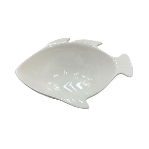 Ciotolina Bianca Ceramica Pesce 12,3x9,5 cm