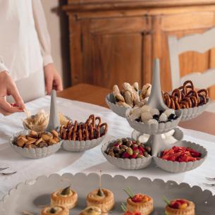 Guzzini - Antipastiera Tiffany grigio tortora 2