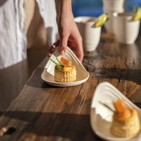 Guzzini - Set 2 porta snack tierra 'Made for Nature' bianco latte