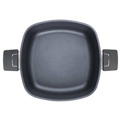 Woll - Casseruola antiaderente in alluminio forgiato Diamond lite a induzione quadrata 2 manici 24 cm