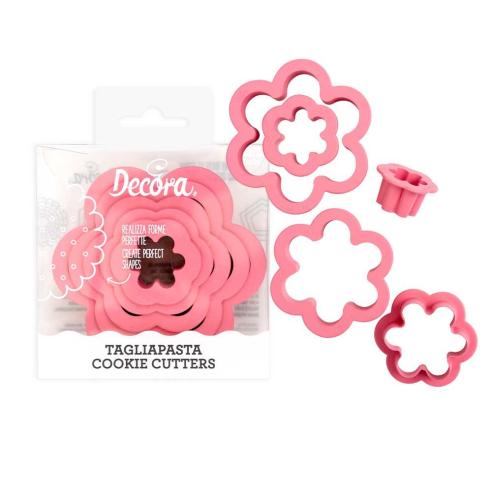 Decora - Tagliapasta in plastica fiore Set 6 pz
